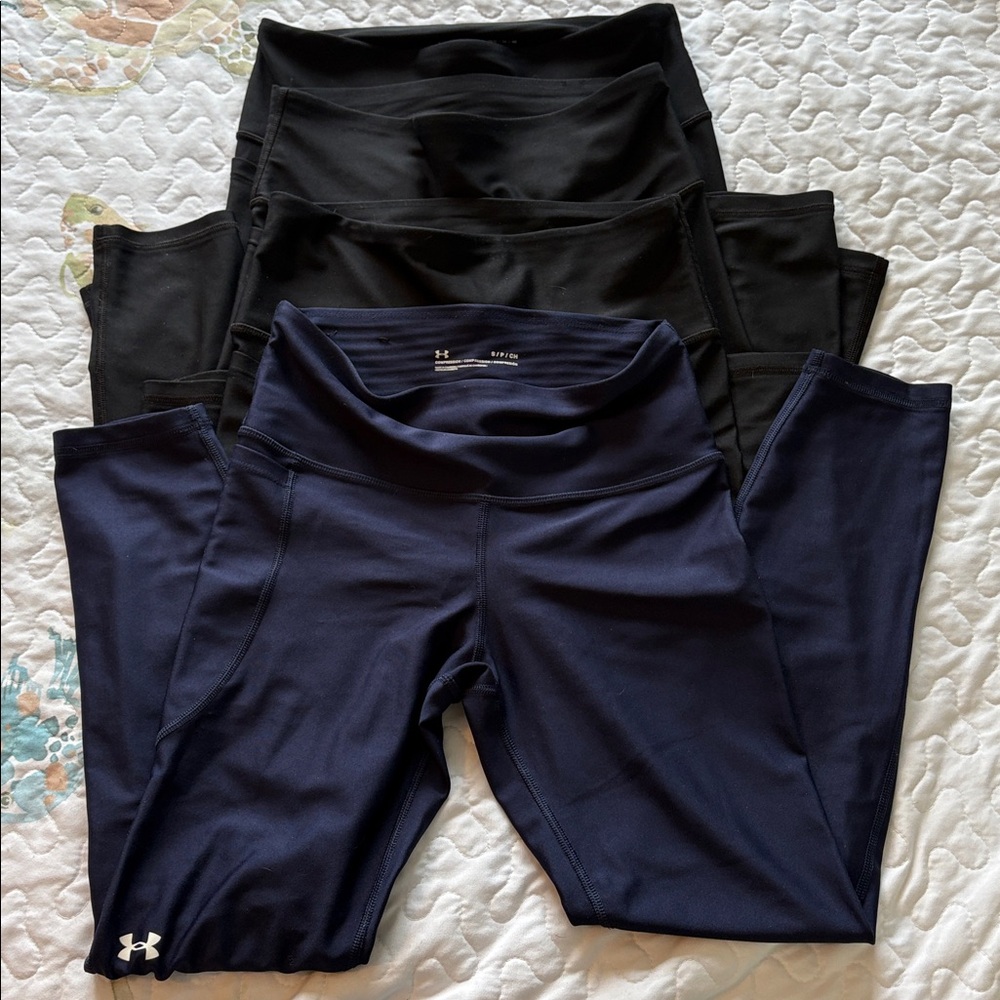 Under Armour Compression Pocketed Women's Leggings (4 pack) - Black & Navy